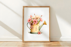 Whimsical Spring Watering Can Clipart Product Image 3