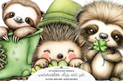 Whimsical st patrick's day animals Png - st patrick's day Product Image 1