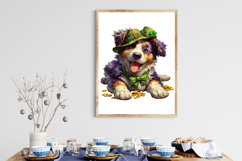 Whimsical St. Patrick’s Day Dog Clipart Product Image 3