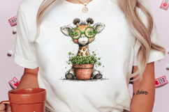 Whimsical St. Patrick’s Day Giraffe Clipart Product Image 2