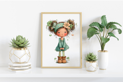 Whimsical St Patrick's Day Cat Clipart Product Image 2