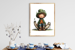 Whimsical St. Patrick’s Day Leprechaun Clipart Product Image 3