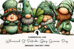 Whimsical St Patricks Day Gnomes Png Product Image 1