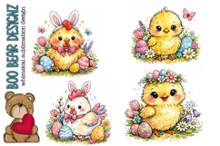 Spring Chicken Clipart Product Image 1