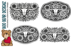 Rustic Longhorn Garden Clipart Product Image 1