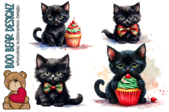 Watercolor Kitten Clipart Product Image 1