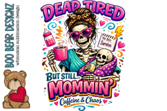 Dead Tired Caffeine and Chaos Clipart Product Image 2