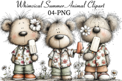 Whimsical Summer Animal Clipart Product Image 1