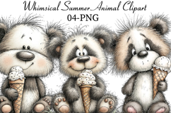 Whimsical Summer Animal Clipart Product Image 1