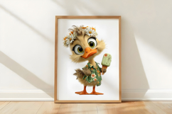 Whimsical Summer Animals Clipart Product Image 3