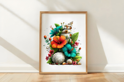 Whimsical Summer Beach Flower Clipart Product Image 3