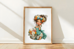 Whimsical Summer Beach Girls Clipart Product Image 3