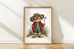 Whimsical Summer Beach Old Men Clipart Product Image 3