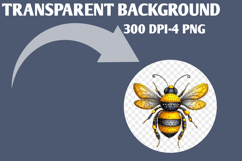 Whimsical Summer Bee clipart Product Image 2