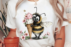 Whimsical Summer Bee Clipart Product Image 2