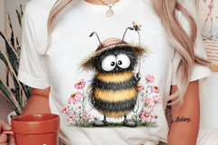 Whimsical Summer Bee Clipart Product Image 2