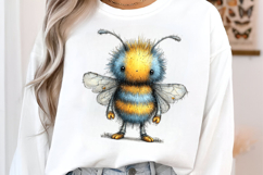 Whimsical Summer Bee Clipart Product Image 3