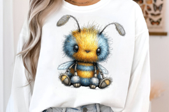 Whimsical Summer Bee Clipart Product Image 3