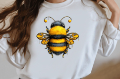 Whimsical Summer Bee clipart Product Image 3