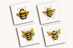 Whimsical Summer Bee clipart Product Image 4