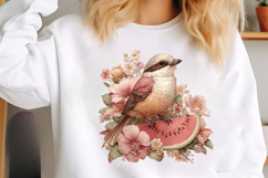Whimsical Summer Bird Clipart Product Image 2