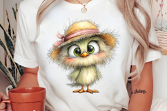 Whimsical Summer Bird Clipart Product Image 2