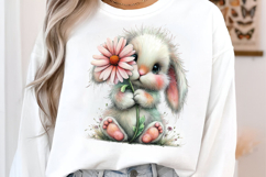 Whimsical Summer Bunny Clipart Product Image 3