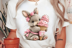 Whimsical Summer Bunny Clipart Product Image 2