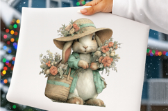 Whimsical summer bunny clipart - Summer bunny Png Product Image 2