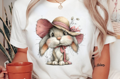 Whimsical Summer Bunny Clipart Product Image 2
