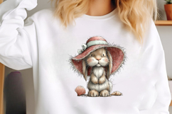 Whimsical Summer Bunny Clipart Product Image 2
