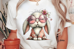 Whimsical Summer Bunny Clipart Product Image 2