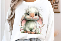 Whimsical Summer Bunny Clipart Product Image 3