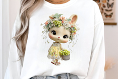 Whimsical Summer Bunny Fruits Clipart Product Image 3