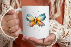 Whimsical Summer Butterfly Clipart Product Image 3