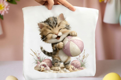Whimsical Summer Cat Clipart Product Image 2