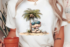 Whimsical Summer Cat Clipart Product Image 2