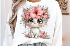 Whimsical Summer Cat Clipart Product Image 3