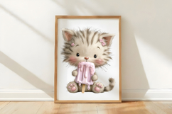 Whimsical Summer Cat Clipart Product Image 3