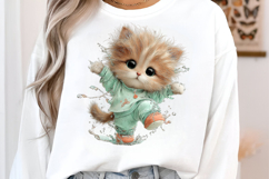 Whimsical Summer Cat Clipart Product Image 3