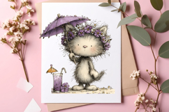 Whimsical summer cats clipart - Summer cats Png Product Image 2