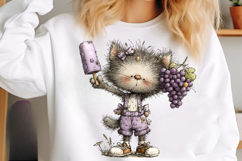 Whimsical summer cats clipart - Summer cats Png Product Image 3