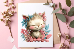 Whimsical Summer Cats Watercolor Clipart - Summer Cats Png Product Image 3