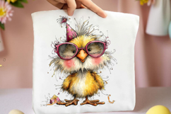 Whimsical Summer Chick Clipart Product Image 2