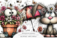 Whimsical Summer Clipart Product Image 1