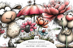 Whimsical Summer Clipart Product Image 1