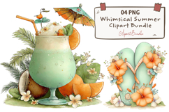 Whimsical Summer Clipart Sublimation Product Image 1