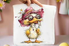 Whimsical Summer Duck Clipart Product Image 2