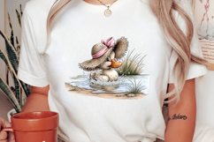 Whimsical Summer Duck Clipart Product Image 2
