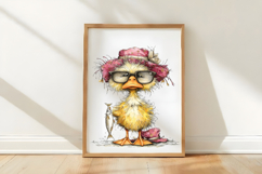 Whimsical Summer Duck Clipart Product Image 3